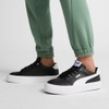 Giày thể thao sneaker Puma chính hãng Court Classic Vulcanised Unisex Leather Black White - Da đen trắng