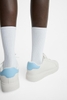 Giày sneaker Zara chính hãng Blue White Platform - Dáng đế dày Trắng xanh