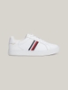 [ Hàng Auth ] Giày hàng hiệu Tommy Hilfiger Essential Tape Leather Court Trainers - Trắng