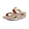 Dép quai ngang FitFlop chính hãng LOTTIE  Rainbow Patchwork Slides - 2 màu Vàng và Hồng - size 36 37 38 39 40