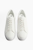 Giày thể thao thời trang H&M chính hãng trắng da - leather all white