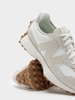 Giày Sneaker New Balance 327 chính hãng Classic Cream White Moonbeam [Top Best Seller] - Có big size - Trắng kem