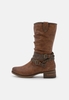 [ Hàng Auth - Full box ] Giày Boots chính hãng Mustang zippered winter - cognac brown - size 37