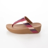 Dép xỏ ngón FitFlop chính hãng LOTTIE  Rainbow Patchwork Toe-Posts - 2 màu Đen và Hồng - size 36 37 38 39 40