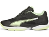 Giày sân thảm Tennis Pickleball Puma chính hãng Solarattack FLB  Black Green - Đen xanh - size 37.5 38.5 42.5
