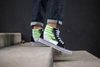 Giày Vans chính hãng Old Skool Green Flame