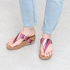 Dép xỏ ngón FitFlop chính hãng LOTTIE  Rainbow Patchwork Toe-Posts - 2 màu Đen và Hồng - size 36 37 38 39 40