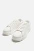Giày sneaker Zara chính hãng Blue White Platform - Dáng đế dày Trắng xanh