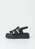 Giày chính hãng Platform Vagabond Courtney Fisherman Sandals Black - Đen