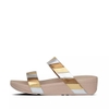 Dép quai ngang FitFlop chính hãng LOTTIE  Rainbow Patchwork Slides - 2 màu Vàng và Hồng - size 36 37 38 39 40