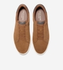 Giày hiệu Cole Haan chính hãng GrandPro Luxe Slip-On Sneakers Suede Brown Raven Ivory  - Nâu đen Da lộn