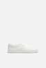 Giày sneaker slip on Zara chính hãng All White Classic - Trắng Dáng cổ điển
