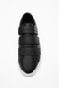 Giày sneaker Zara chính hãng Quai dán Velcro Đen Da - Black Leather