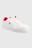 [ Hàng Auth ] Giày hàng hiệu Tommy Hilfiger Elevated Essential Leather Monogram Court Trainers Pink White - Trắng hồng