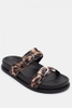 Dép Sandal Zara chính hãng Flat Buckles da beo