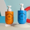 Chai đựng dầu gội nhựa PET 300ml vòi nhấn dáng trụ