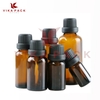 Chai thủy tinh đựng tinh dầu nâu nắp nhựa đen to