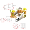 Bộ trò chơi liên hoàn cầu trượt - 2025-LH022