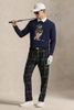 Áo len RALPH LAUREN navy gấu gile mũ xanh lá