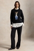 Áo len RALPH LAUREN gấu đen đính hoa