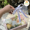 Hộp 2 ngăn/hộp mica 2 ngăn đựng hoa và bánh