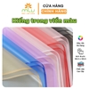Giấy bóng kiếng trong viền màu, kiếng viền màu gói hoa
