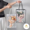 Túi mica chữ nhật trong suốt viền màu