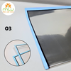 Kiếng gói hoa 2 viền màu/ Giấy bóng kiếng trong viền màu