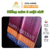 Kiếng Happy Everyday, Giấy kiếng màu 02 mặt họa tiết chữ, kiếng 2 Da Chữ