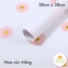 Kiếng Hoa Cúc Trắng, Giấy kiếng màu 02 mặt họa tiết chữ, kiếng 2 Da Chữ
