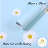 Kiếng Hoa Cúc Trắng, Giấy kiếng màu 02 mặt họa tiết chữ, kiếng 2 Da Chữ