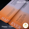 Kiếng Happy Everyday, Giấy kiếng màu 02 mặt họa tiết chữ, kiếng 2 Da Chữ