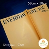 Kiếng Everyday I Love You, Giấy kiếng màu 02 mặt họa tiết chữ, kiếng 2 Da Chữ