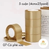 Ruy băng Lụa Satin (4cmx25yard/05 cuộn)
