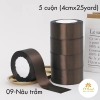 Ruy băng Lụa Satin (4cmx25yard/05 cuộn)