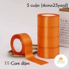 Ruy băng Lụa Satin (4cmx25yard/05 cuộn)