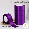Ruy băng Lụa Satin (4cmx25yard/05 cuộn)