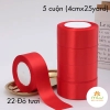 Ruy băng Lụa Satin (4cmx25yard/05 cuộn)