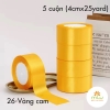 Ruy băng Lụa Satin (4cmx25yard/05 cuộn)