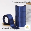 Ruy băng Lụa Satin (4cmx25yard/05 cuộn)