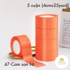 Ruy băng Lụa Satin (4cmx25yard/05 cuộn)
