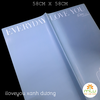 Kiếng Everyday I Love You, Giấy kiếng màu 02 mặt họa tiết chữ, kiếng 2 Da Chữ
