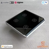 Công tắc thông minh Zigbee Tuya Luxury ZMT-04BM - Matter over Bridge