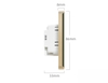 Công tắc thông minh Zigbee Tuya Luxury ZMT-04GC - Matter over Bridge