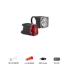 Bộ đèn LED xe đạp gắn trước/sau sạc USB ST 540