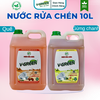Nước rửa chén hương Quế, Thiên Nhiên, Gừng Chanh 10L