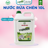 Nước rửa chén hương Quế, Thiên Nhiên, Gừng Chanh 10L