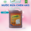 Rửa chén khử mùi tanh Gừng Chanh, Thiên Nhiên, Quế 4Kg