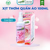 Xả Vải khô/ Xịt Thơm Quần Áo hương Garden, Romantic, Roshi-Tara, La Royal 100ml