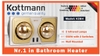 3TGD760 Đèn sưởi 2 bóng treo tường Kottmann – K2BH